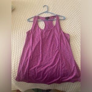 Nursing Queen nursing racerback purple tank top. Gently worn. Size large.